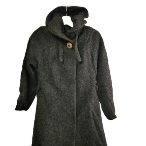 Antique J Johnson & Sons New Haven Ct Jim-Straw Original Women's Black Coat RARE - Picture 6 of 14
